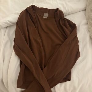 Aritiza TNA Tan Zip-Up Jacket